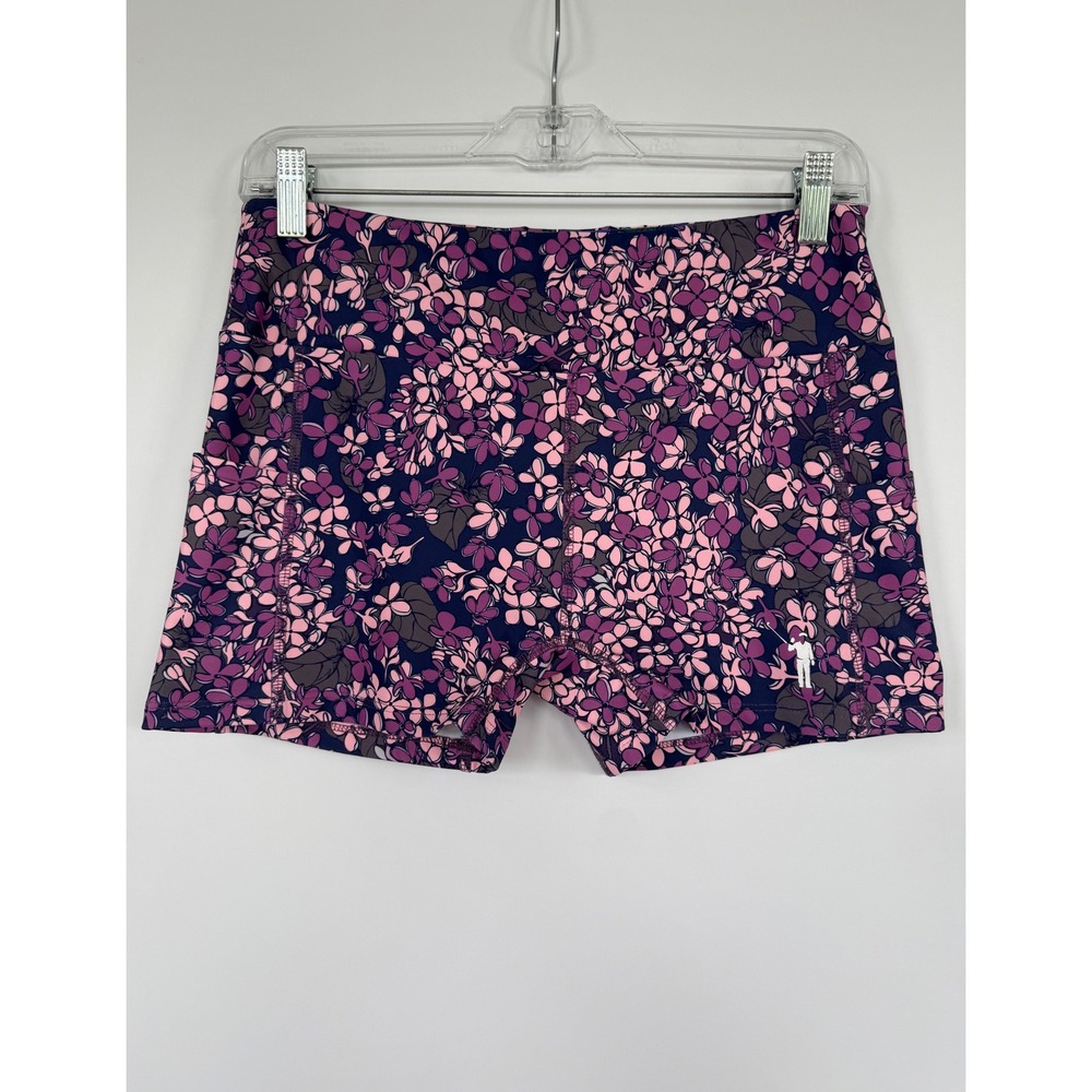 William Murray Golf Lilac Floral Shorts Purple Pink Performance Active Womens M